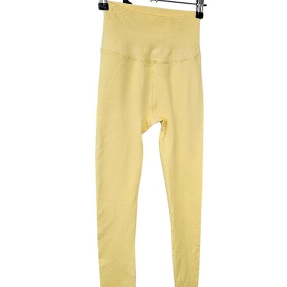 Spiritual Gangster Womens Love Sculpt Legging, Ribbed, Athletic,Yellow,Size XS/S - Picture 10 of 10